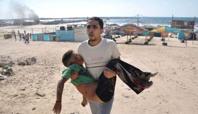 Gaza child i of 4 killed 16 July 2014